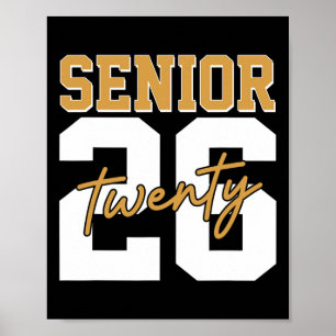 Poster Sênior 2026 Retro Cl De 2026 Graduação 2026 Homens