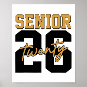 Poster Sênior 2026 Retro Cl De 2026 Graduação 2026 Homens