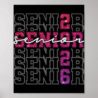 Poster Sênior 2026 Turma De 2026 Graduação 2026 Rosa Meni