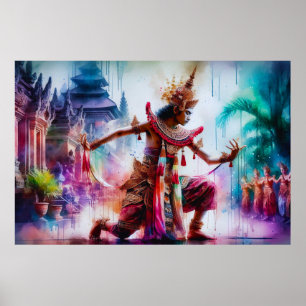 Poster Senja Tari: Dança do Crepúsculo em Bali