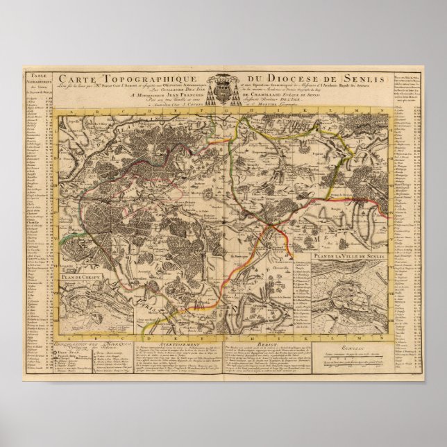 Póster Senlis France (Frente)