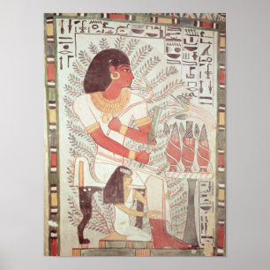 Poster Sennefer seated with his wife,from Tomb
