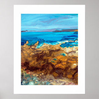 Poster Sennen Cove no oeste da Cornualha