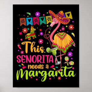 Poster Senorita Precisa De Uma Margarita Cinco De Mayo En