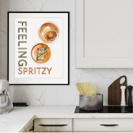 Poster Sensação de Spritzy Orange Coctail