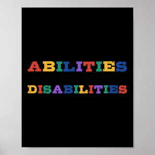 Poster Sensibilização Autismo - As capacidades superam as