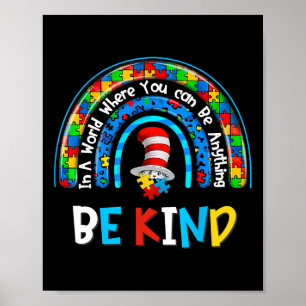 Poster Sensibilização Autismo Por Que Ajustado No Gato De