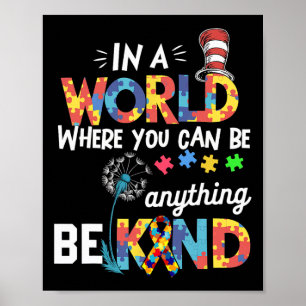 Poster Sensibilização Autismo Por Que Ajustado No Gato De