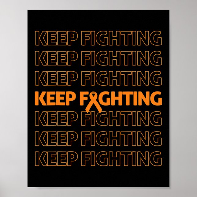 Poster Sensibilização Continue combatendo a fita laranja  (Frente)