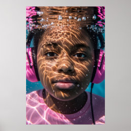 Poster Sensibilização das Meninas Autistas Subaquáticas