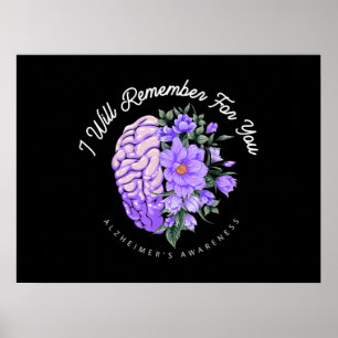 Poster Sensibilização do Alzheimer Eu lembrarei por você