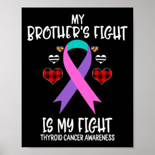 Poster Sensibilização do cancer A Luta do Meu Irmão é a M