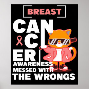 Poster Sensibilização Do Cancer Da Mama Em Combinação Com