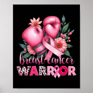 Poster Sensibilização do Cancer da Mama rosa pelo Guerrei