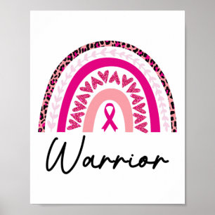 Poster Sensibilização do Cancer da Mama rosa pelo Guerrei