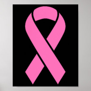 Poster Sensibilização do Cancer de Fita Rosa