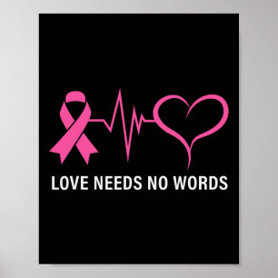 Poster Sensibilização do Cancer de Fita Rosa-cancer