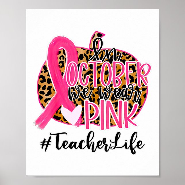 Poster Sensibilização do Cancer de Mama de Professores Em (Frente)