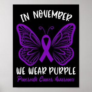 Poster Sensibilização Do câncer de pâncreas Em Novembro V