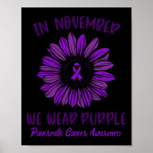 Poster Sensibilização Do câncer de pâncreas Em Novembro V