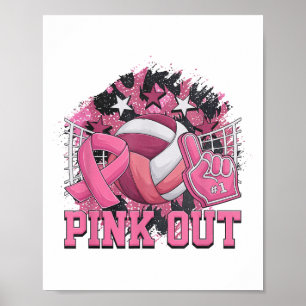 Poster Sensibilização do Cancer de Voleibol de Fita