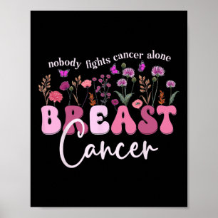 Poster Sensibilização do Cancer Mamãe Suporte ao Cancer d