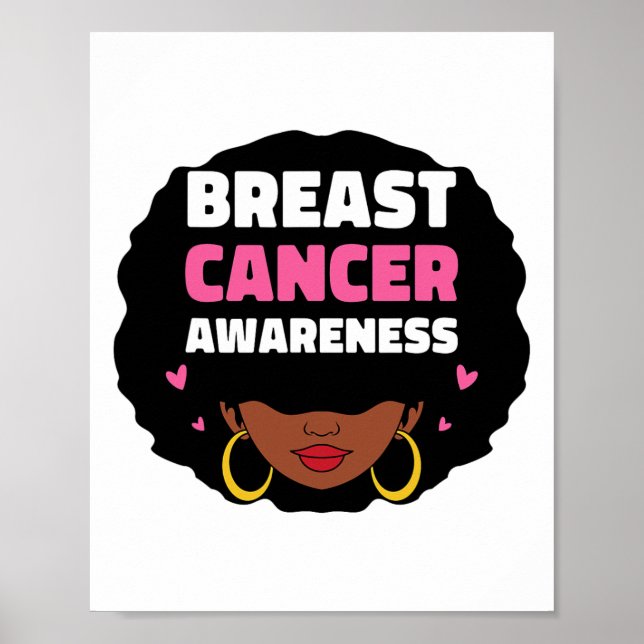 Poster Sensibilização do Cancer Mulheres Afro-Americanas (Frente)