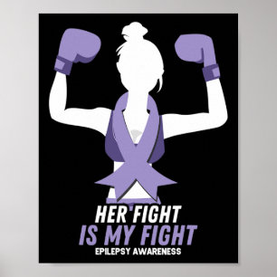 Poster Sensibilização Epilepsia A Luta Dela É O Meu Bloco