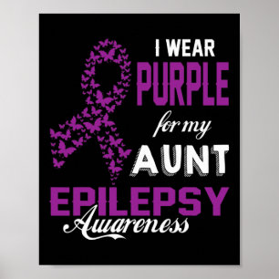 Poster Sensibilização Epilepsia Eu Visto Roxo Para Minha