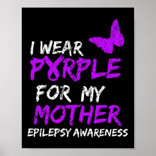 Poster Sensibilização Epilepsia Eu Visto Roxo Para Minha