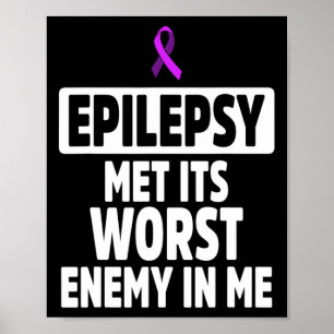 Poster Sensibilização Epilepsia Inimigo Guerreiro Epilépt