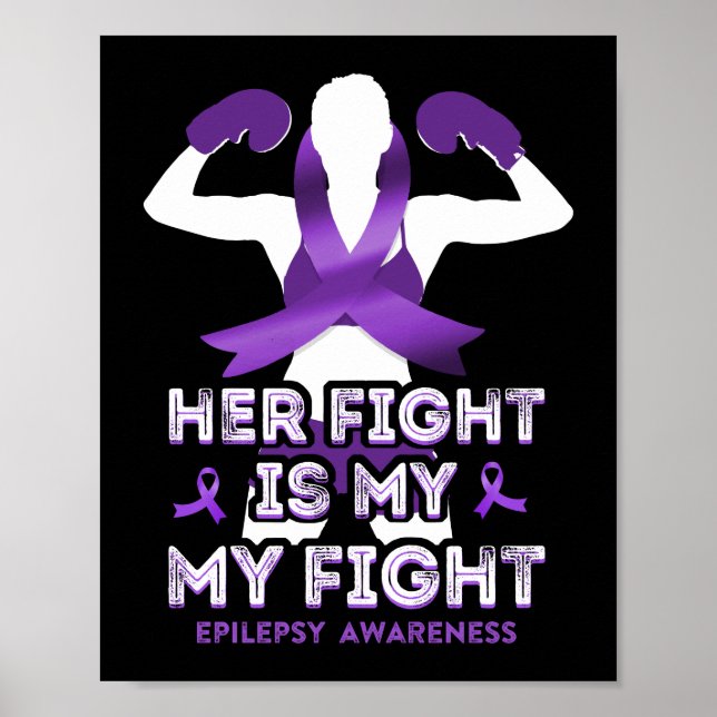 Poster Sensibilização Epilepsia Sua Luta É Minha Fita De  (Frente)