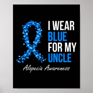 Poster Sensibilização Eu Visto Azul Para Meu Tio Azul
