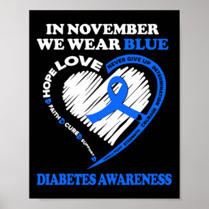 Poster Sensibilização para a diabetes em novembro Vestimo