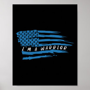 Poster Sensibilização para a Diabetes Guerreiro de Bandei