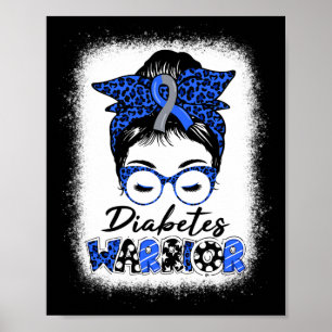 Poster Sensibilização para a diabetes Mês Tipo T1d T2d Me
