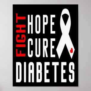 Poster Sensibilização para a Diabetes Tipo 1 - Combater a