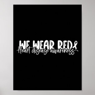 Poster Sensibilização Para A Doença Vestimos Vermelho Em 