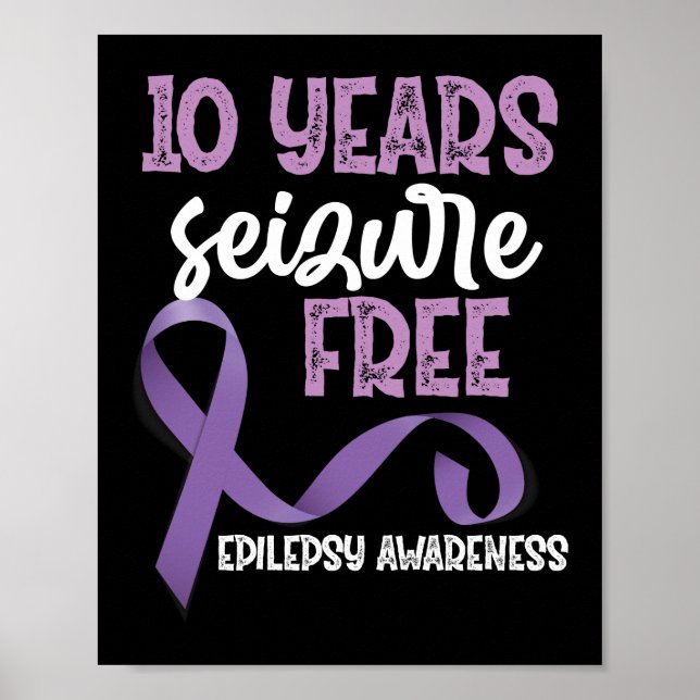 Poster Sensibilização para a Epilepsia 10 Anos Convulsões (Frente)