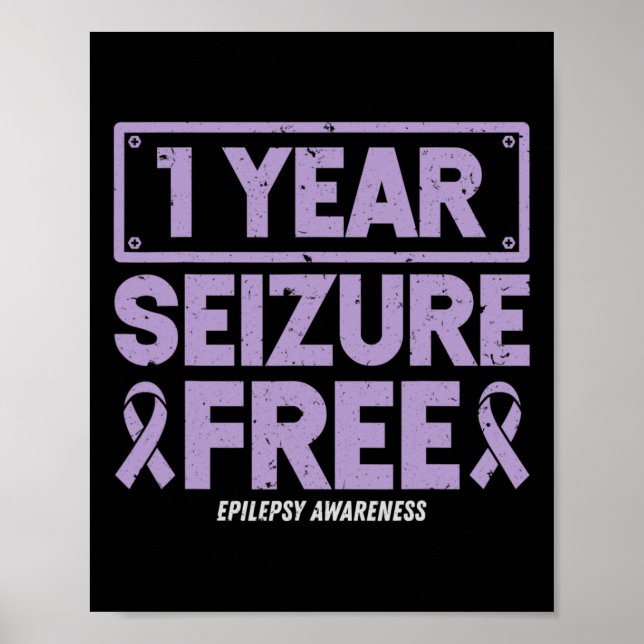 Poster Sensibilização para a Epilepsia 1 ano Convulsões F (Frente)