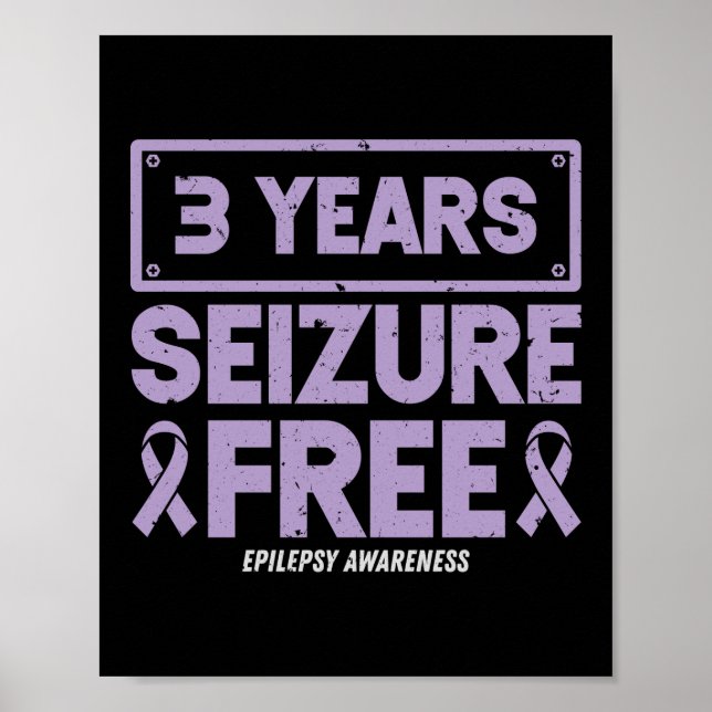 Poster Sensibilização para a Epilepsia 3 anos Convulsões  (Frente)