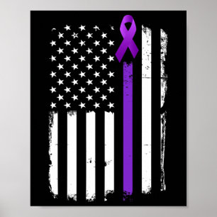 Poster Sensibilização para a Epilepsia Bandeira Americana