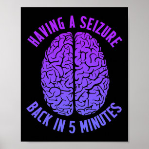 Poster Sensibilização para a epilepsia com ataques epilép