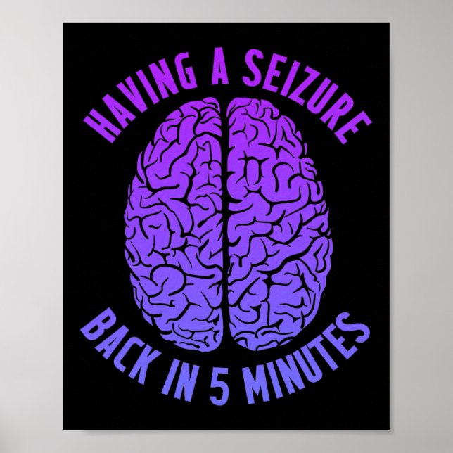 Poster Sensibilização para a epilepsia com ataques epilép (Frente)