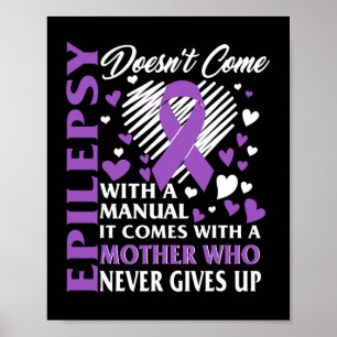 Poster Sensibilização para a Epilepsia Mãe Briso Roxo Con