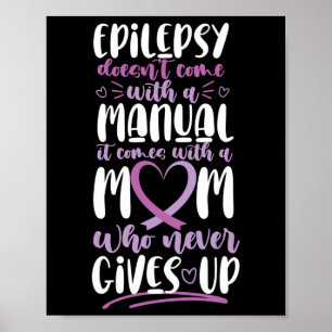 Poster Sensibilização para a epilepsia Mamãe não vem com 