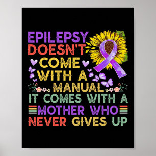 Poster Sensibilização para a epilepsia vinta roxa guerrei