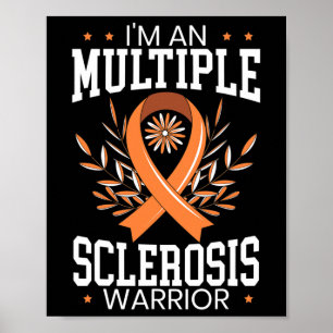 Poster Sensibilização para a Esclerose Fita Laranja