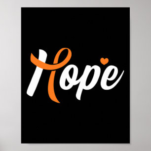 Poster Sensibilização para a Esperança de Cancer no sangu
