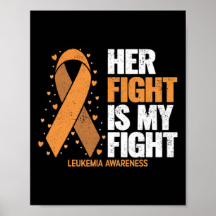 Poster Sensibilização Para A Leucemia A Luta Dela É A Min